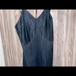 Black slip dress